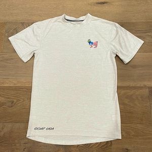 GOAT 🐐 lacrosse brand shirt, performance material, adult small